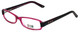 Daisy Fuentes Blue Light Block Reading Glasses DFPEACE410-130 Berry Black 52mm N