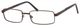 Profile View of Dale Earnhardt Jr Blue Light Blocking Reading Glasses 6802 in Matte Brown 57mm N