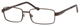 Profile View of Dale Earnhardt Jr Blue Light Blocking Reading Glasses 6803 in Matte Brown 55mm N