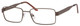 Profile View of Dale Earnhardt Jr Blue Light Blocking Reading Glasses 6804 in Satin Brown 56mm N