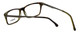 Close up View of Eddie-Bauer Designer Blue Light Blocking Reading Glasses EB8332 in Brown 50mm Ne
