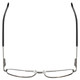 Top View of Enhance Optical Designer Blue Light Blocking Reading Glasses 3920 Dark-Gunmetal