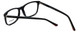Close up View of Esquire Designer Blue Light Blocking Reading Glasses EQ1512 Black 53mm 20 Powers