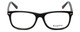 Front View of Esquire Designer Blue Light Blocking Reading Glasses EQ1512 Black 53mm 20 Powers
