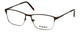 Profile View of Esquire Designer Blue Light Blocking Reading Glasses EQ1522 Brown 55mm 20 Powers