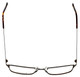 Top View of Esquire Designer Blue Light Blocking Reading Glasses EQ1537-TOR in Torotise 54mm