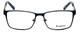 Front View of Esquire Designer Blue Light Blocking Reading Glasses EQ8650 Navy 57mm 20 Powers