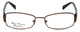 Front View of Moda Vision Designer Blue Light Blocking Reading Glasses FG6501E-BRN Brown 53mm