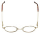 Flex Collection Blue Light Blocking Reading Glasses FL-37 Gold-Demi-Brown 46mm N