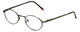 Profile View of Flex Collection Designer Blue Light Blocking Reading Glasses FL-53 Ant-Gold 43mm