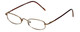 FlexPlus Designer Blue Light Blocking Reading Glasses Model 93 Brown-Satin 44mm