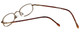 FlexPlus Designer Blue Light Blocking Reading Glasses Model 93 Brown-Satin 44mm