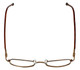 FlexPlus Designer Blue Light Blocking Reading Glasses Model 93 Brown-Satin 44mm