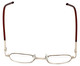 Top View of Orvis Designer Blue Light Blocking Reading Glasses Force in Brown 48mm 20 Powers