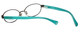 Close up View of Hilary Duff Designer Blue Light Blocking Reading Glasses HD122372-041 Brown 50mm