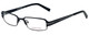 Profile View of Converse Designer Blue Light Block Reading Glasses I-Dont-Know-Black Black 49mm