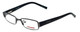 Profile View of Converse Designer Blue Light Blocking Reading Glasses Let Me Try Gunmetal 47mm N