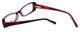 Front View of Converse Designer Blue Light Block Reading Glasses Let's Go Black 46mm 20 Powers