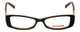 Front View of Converse Designer Blue Light Block Reading Glasses Let's Go Brown 46mm 20 Powers