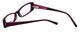 Front View of Converse Designer Blue Light Blocking Reading Glasses Let's Go in Purple 46mm Ne
