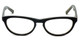 Cinzia Designer Blue Light Blocking Reading Glasses Libertine C1 in Black 50mm N