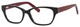Profile View of Marie Claire Designer Blue Light Block Reading Glasses MC6224-BKR Black Red 54mm