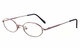 Profile View of Calabria MetaFlex 1015 Brown Designer Blue Light Blocking Reading Glasses 46mm N