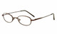 Profile View of Calabria MetaFlex NN GunMetal Designer Blue Light Blocking Reading Glasses 42mm