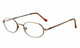 Calabria MetaFlex NN Shiny Brown Designer Blue Light Blocking Reading Glasses Ne