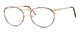 Profile View of Fashion Optical Blue Light Blocking Reading Glasses New York in Amber 51mm