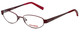 Profile View of Converse Designer Blue Light Blocking Reading Glasses Purr-Red Red 49mm 20 Power