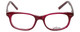 Profile View of Whims Designer Blue Light Blocking Reading Glasses TR5885AK Berry 50mm 20 Powers