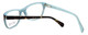 Close up View of Whims Designer Blue Light Block Reading Glasses TR5885AK Tortoise 50mm 20 Powers
