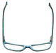 Top View of Calabria Trendsetter 19 KIDS X-SMALL in Black Designer Blue Light Glasses 42 mm