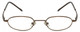 Front View of Calabria Trendsetter 20 Brown Designer Blue Light Blocking Reading Glasses 45mm