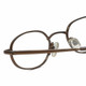 Close up View of Calabria Trendsetter 20 Brown Designer Blue Light Blocking Reading Glasses 45mm