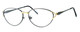 Profile View of Fashion Optical Blue Light Blocking Reading Glasses Trudy in Gunmetal 54mm
