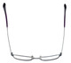 Top View of Vera Wang Designer Blue Light Blocking Reading Glasses V328 Ruby 53mm 20 Powers