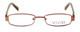 Front View of Calabria Viv Kids 6005 Designer Blue Light Blocking Reading Glasses Brown Green