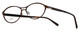 Close up View of Cazal Designer Progressive Blue Light Glasses 4199-002 Cinnamon 53mm 4 Powers