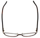 Top View of Cazal Designer Progressive Blue Light Glasses 4199-002 Cinnamon 53mm 4 Powers