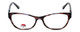 Front View of Calabria Viv 695 Designer Progressive Blue Light Glasses Black-White 4 Powers