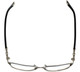 Top View of Silver Dollar Progressive Lens Blue Light Reading Glasses CB1013 in Tuxedo 52mm