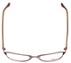 Top View of Converse Progressive Lens Blue Light Reading Glasses Composition in Brown 50mm