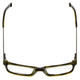 Top View of Eddie Bauer Progressive Blue Light Reading Glasses Small Kids Size 8328 Burgundy