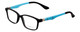 Profile View of NY Eye Enhance Kids Progressive Lens Blue Light Glasses Matte Black EN4143 44mm