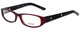 Profile View of Esprit Progressive Lens Blue Light Block Reading Glasses ET17332-533 Violet 52mm