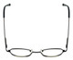 Top View of Calabria FlexPlus 100 Shiny Brown Designer Progressive Lens Blue Light Glasses