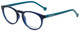 Profile View of Jonathan Adler Progressive Lens Blue Light Reading Glasses JA306-Navy Navy 51mm