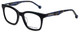 Profile View of Jonathan Adler Designer Progressive Blue Light Glasses JA312-Black Black 49mm